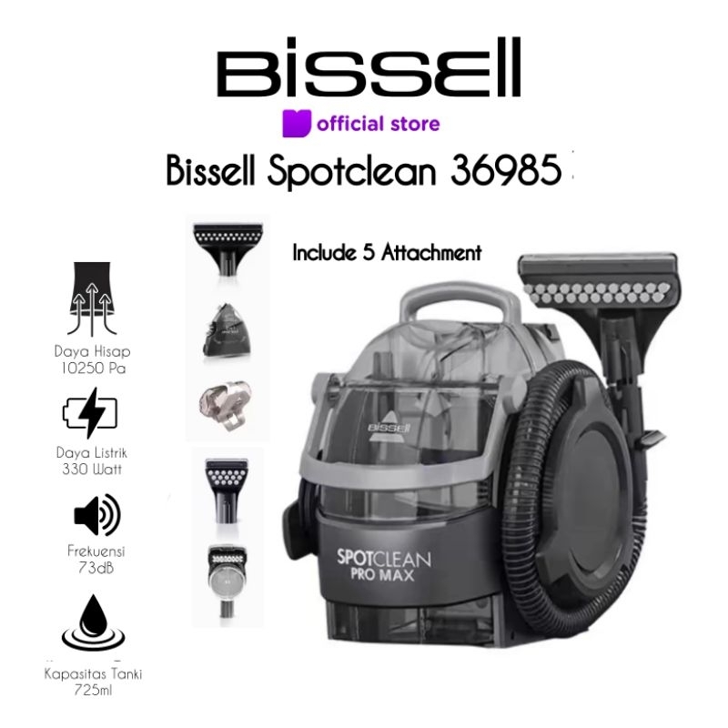 BISSELL Spotclean Pro Max 15Kpa 3617Z Vacuum Extractor Wet Vacuum Vakum Sofa Karpet