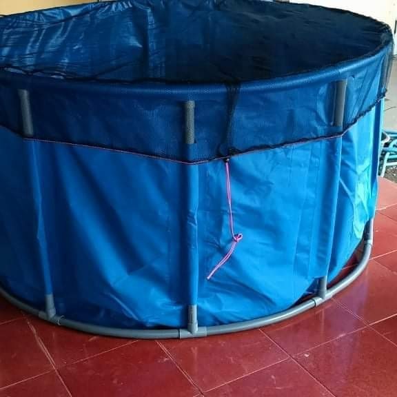 Kolam terpal VAT bulat bundar diameter 1,5m HIGH QUALITY