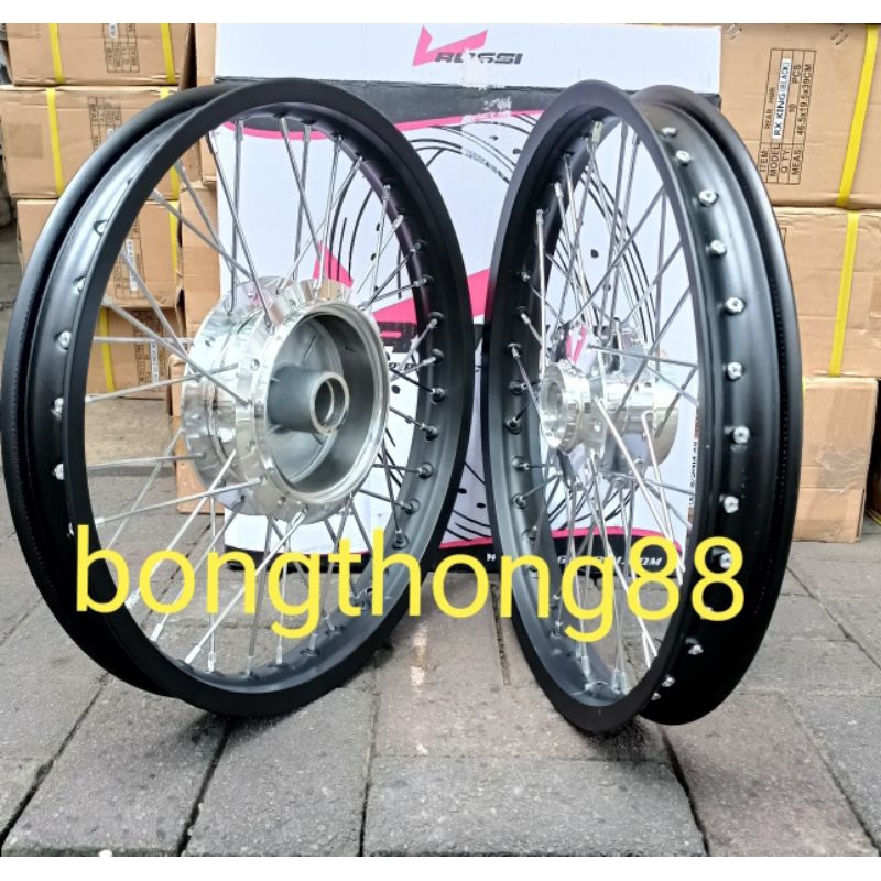 Velg Rossi Fizr Force1 depan  ring 17 Belakang ring 18 140 160 185 Velg Hitam Glossi Hitam drop  jar