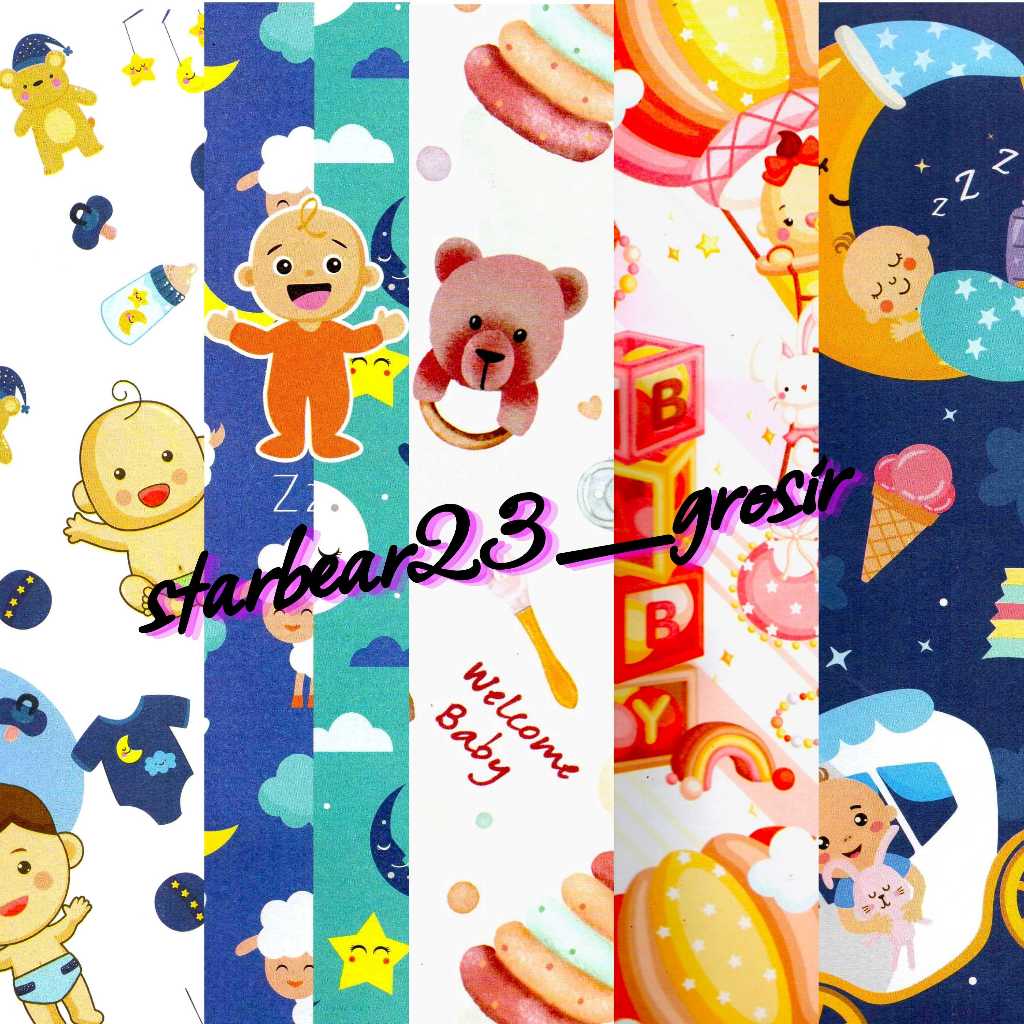 

Kertas kado Jumbo motif Baby Boys Sansanwawa