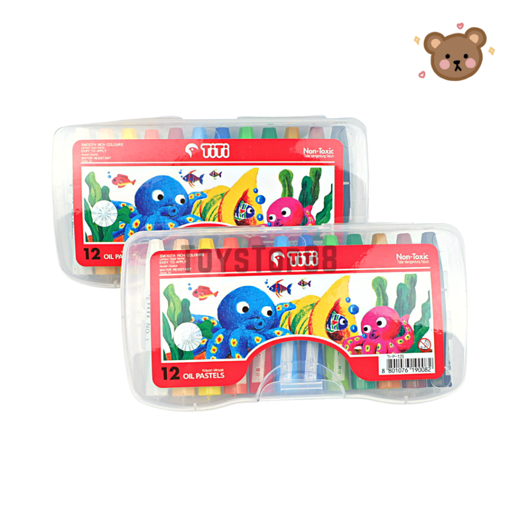

Crayon Titi 12 Warna Oil Pastel - Krayon Mewarnai 12 W [HARGA PER SET]