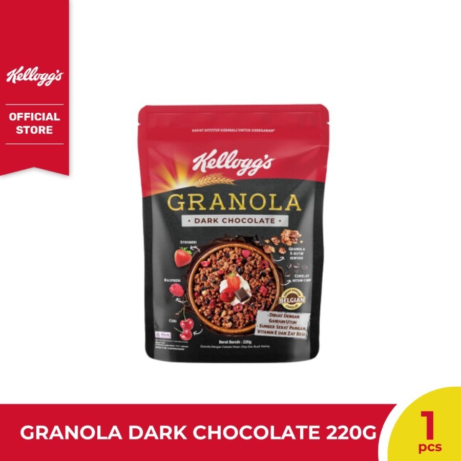 

Kelloggs Granola Dark Chocolate Pouch 220g