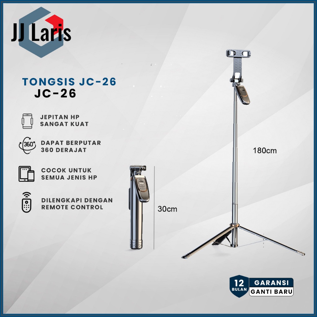 TRIPOD BLUETOOTH - TONGSIS BLUETOOTH JC-26 1.8M