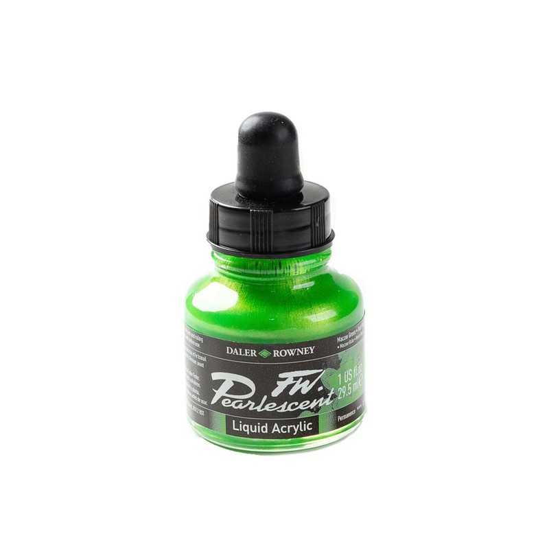 

Daler-Rowney FW Pearlescent 29.5ml Macaw Green- Cat Akrilik