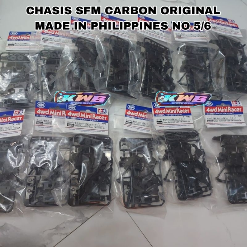 Chassis sfm carbon 95239 original tamiya no 5/6 CHASSIS TAMIYA SUPER FM SFM ORIGINAL TAMIYA MIP SET 