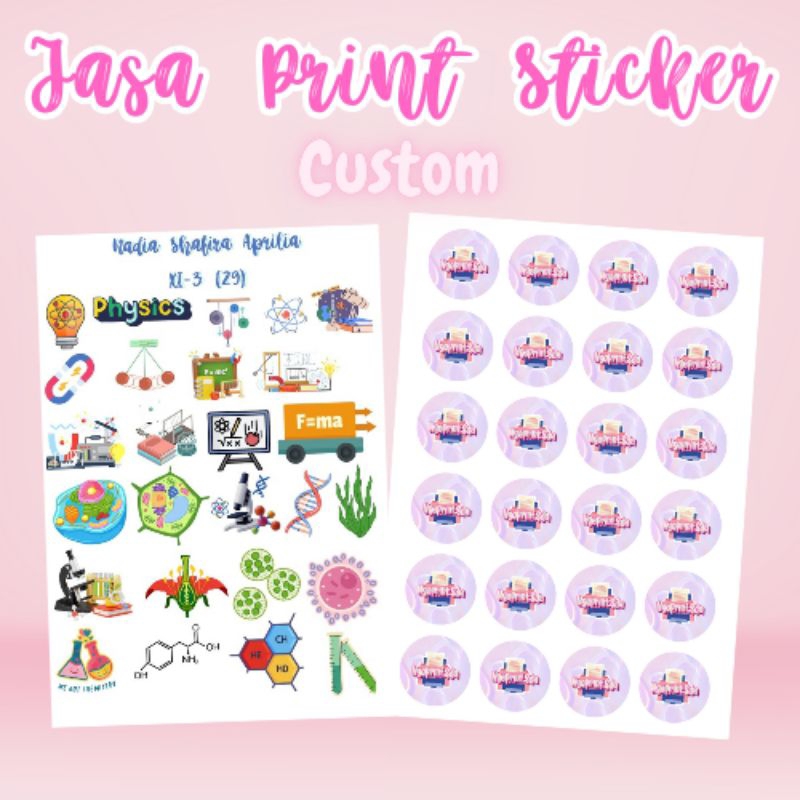 

CETAK STIKER CUSTOM A4 TERMURAH