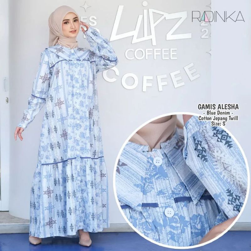 Baju Muslim gamis remaja gamis Alesha By Radinka