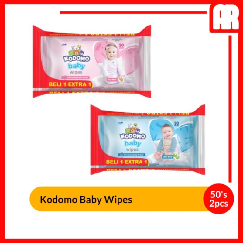 

Kodomo Tisu Basah 50's x 2pcs |AR Ostore