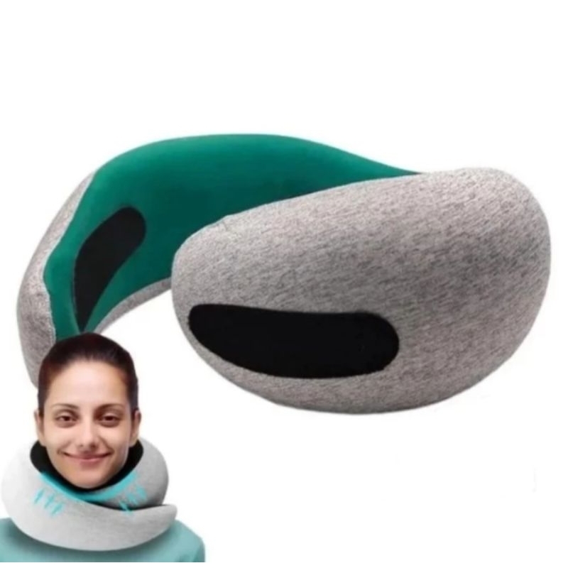 bantal leher travel ostrich U shape busa memory foam traveling neck pillow