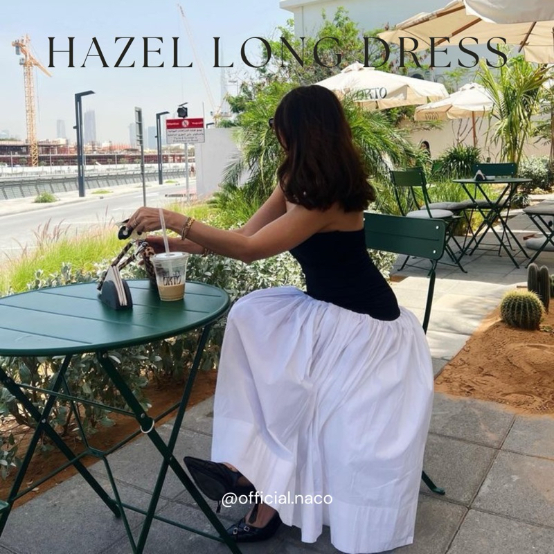 [NACO]-Hazel Long Dress//Summer Dress//Tube Dress//Tube Long Dress//Two tone dress