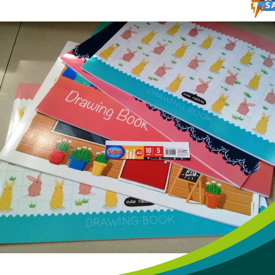 

LIMITLESS Buku Gambar 12gsm Drawing Book A3 SIDU