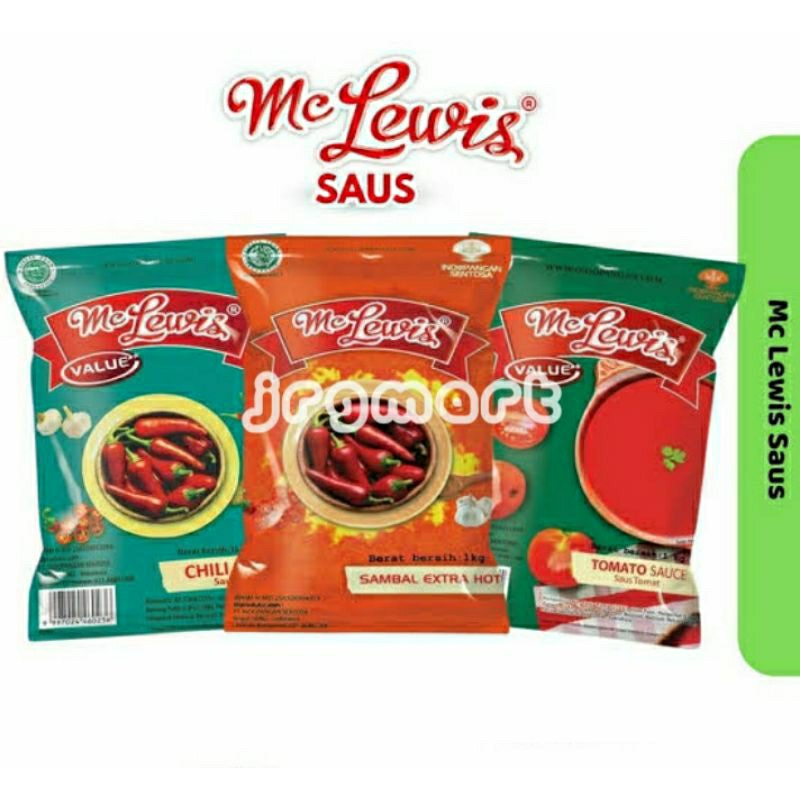 

MC LEWIS SAUS 1KG BANTAL SAUS TOMAT/CABAI/EXTRA HOT