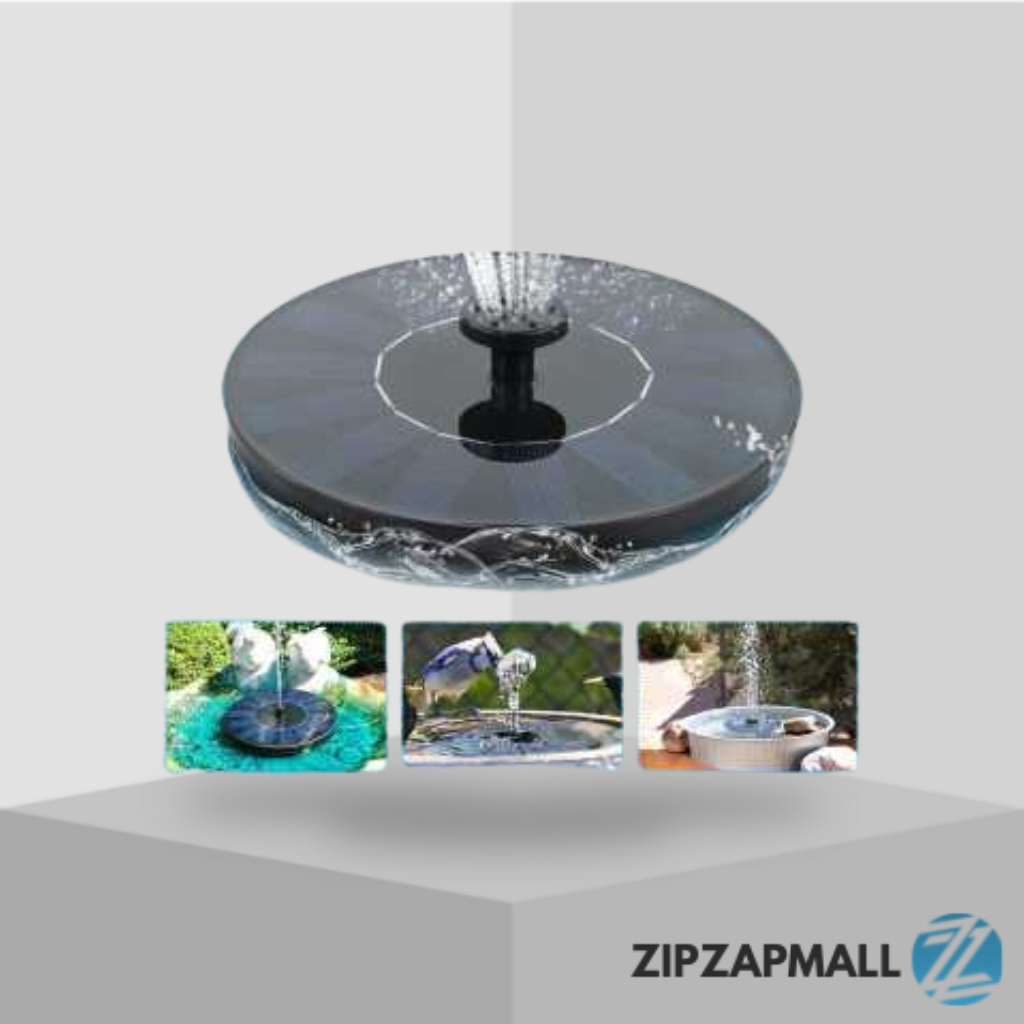 Air Mancur Kolam Tenaga Surya Solar Water Fountain /  Pompa Air Mancur Surya Panel Solar Cell Kolam 