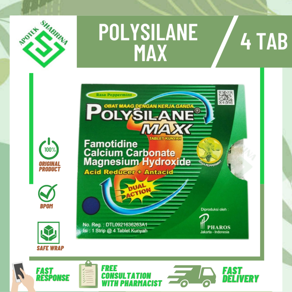 POLYSILANE MAXX / maag , gastritis , kembung , sakit lambung , sakit maag , nyeri lambung , lambung