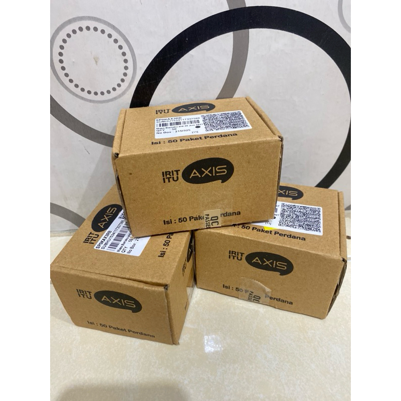 Kartu Perdana Axis 3k/box isi 50 pcs, Exp 30 September 2027 (SEGEL)
