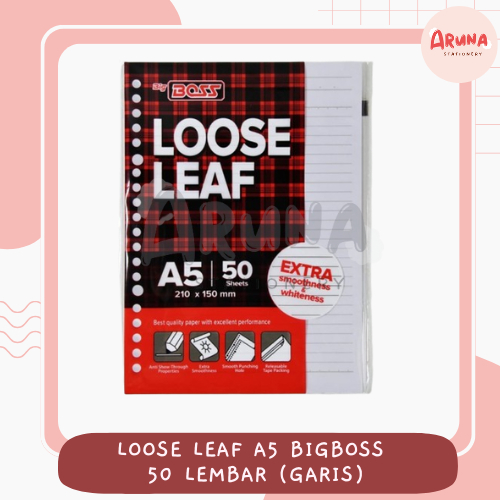 

Loose Leaf A5 Bigboss Garis 50 Lembar