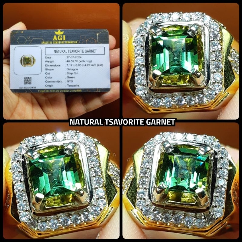 ORIGINAL BATU TSAVORITE GARNET KRISTAL + MEMO LAB
