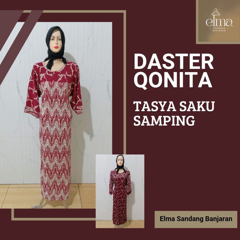 ESB - Qonita Batik Dress Tasya Saku Samping Halus | Batik Cap Premium Indonesia