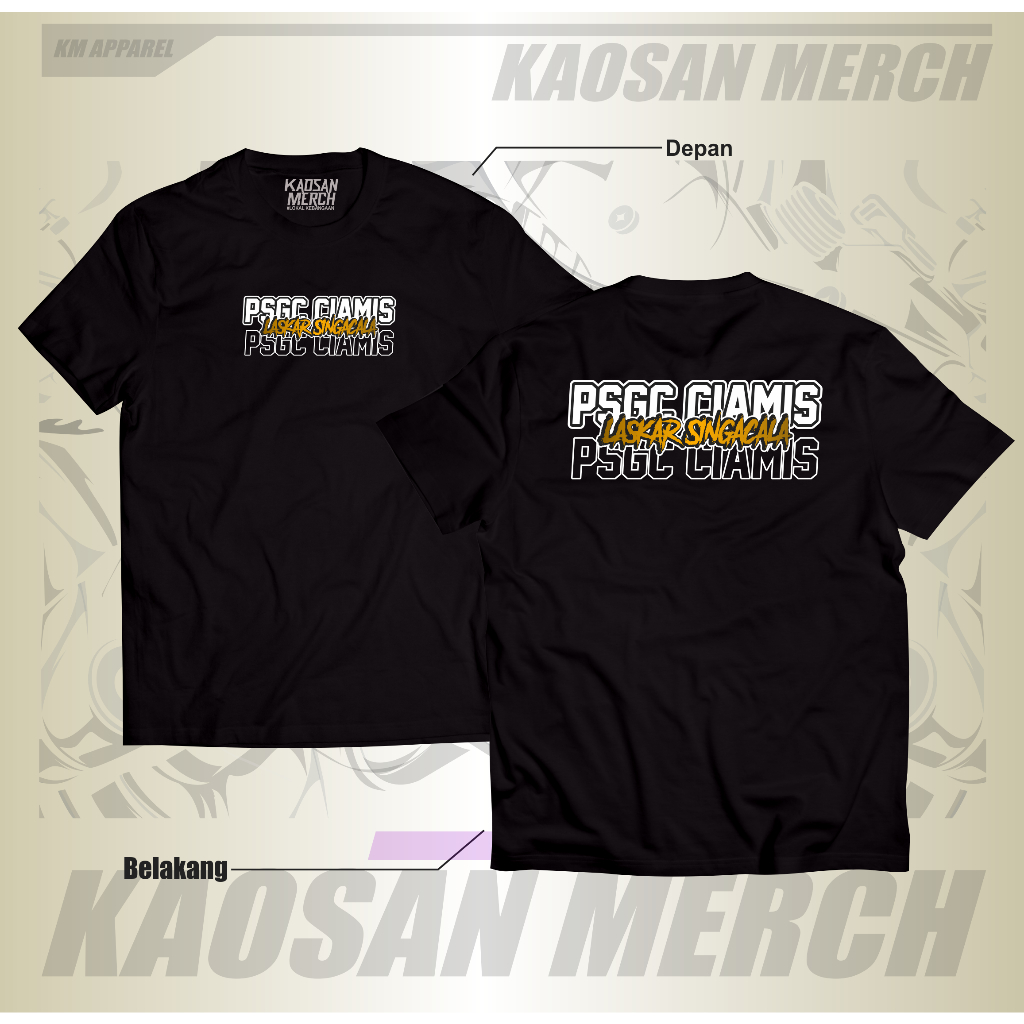 Kaos Suporter PSGC Ciamis Tshirt PSGC Ciamis Cotton combed