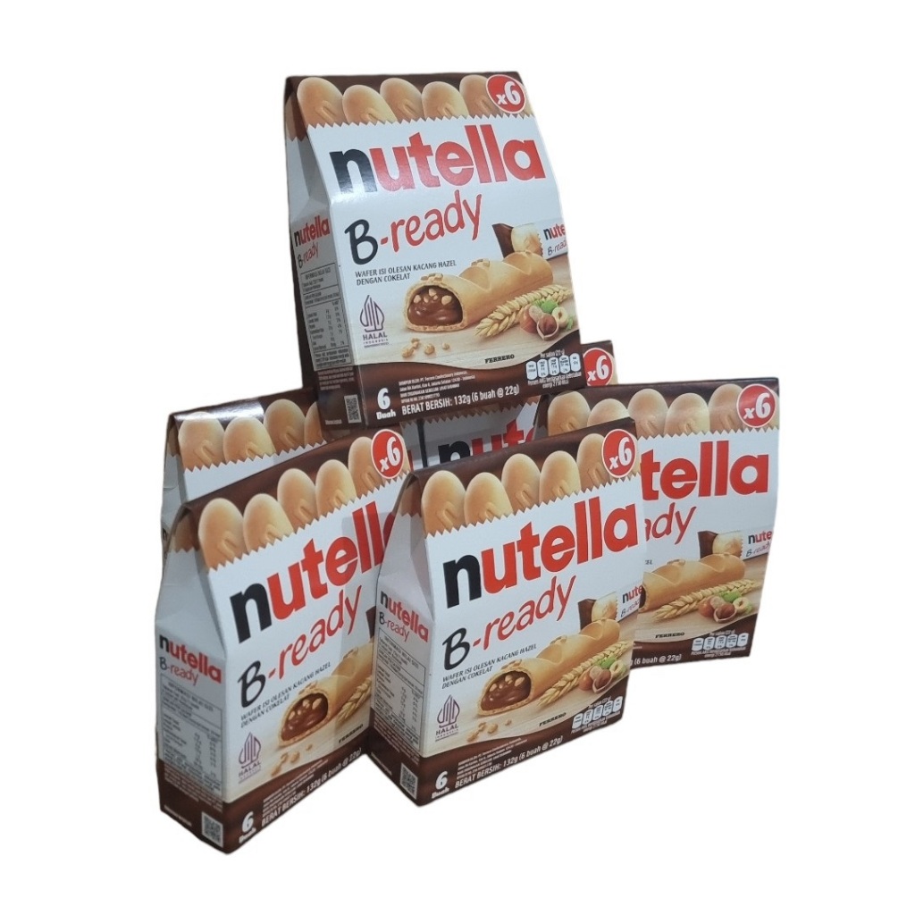 

Biskuit Nutella Nutela B Ready Biscuit Coklat Chocolate Cokelat Hazelnut 132 Gram (Pack)