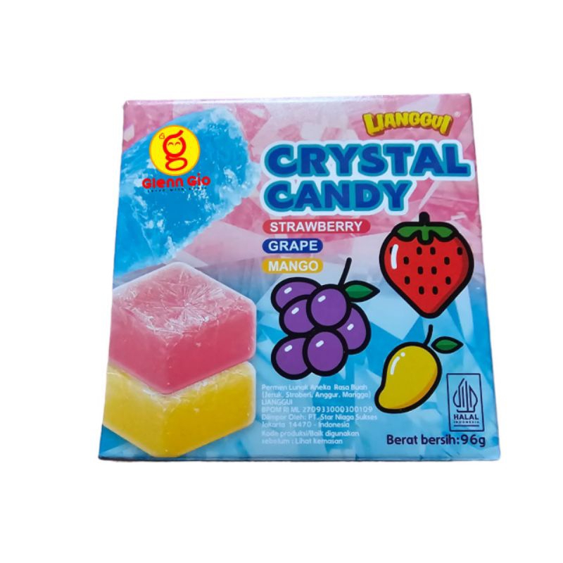 

Permen Aneka Rasa Buah Crystal Candy Lianggui box