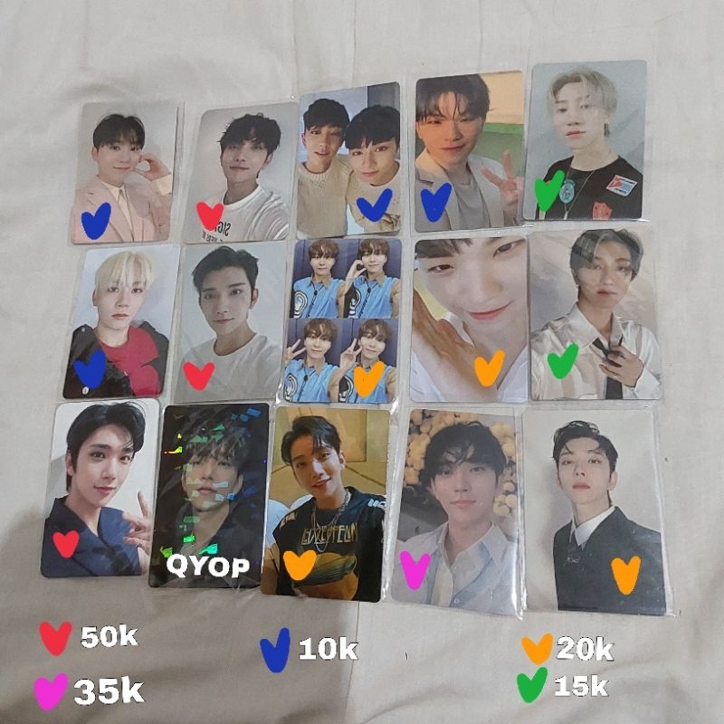 photocard seventeen joshua woozi seungkwan the8 attacca left & right benefit grid LD