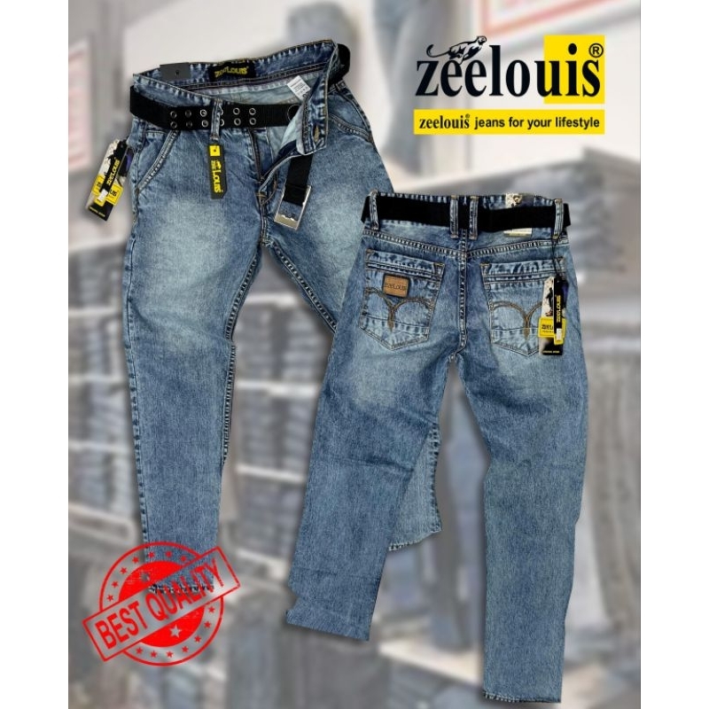 celana panjang fashion pria//celana panjang Zeelouis//celana jeans pria