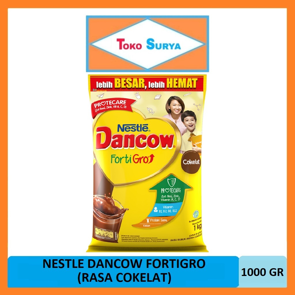 

Nestle Dancow Fortigro Susu Anak 6-12 Tahun Rasa Cokelat 1000 Gr