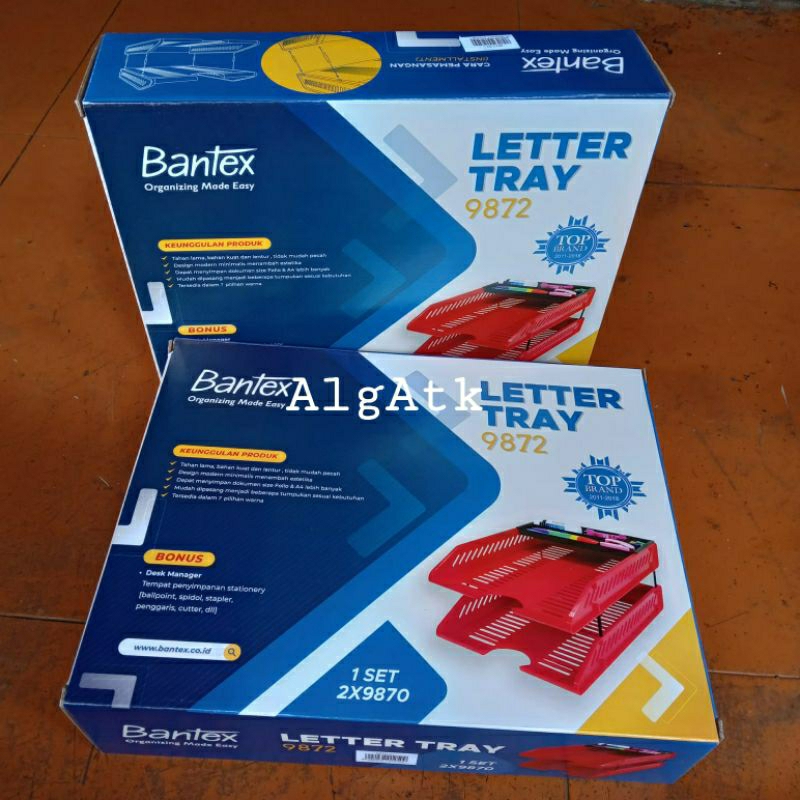 

Letter Tray/Rak kertas 2 Susun Bantex FC(Folio)