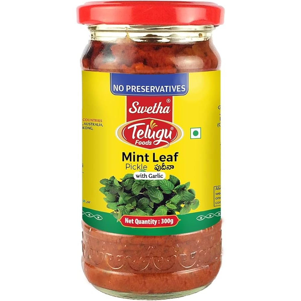 

TELUGU FOODS MINT LEAF PICKLE 300GM