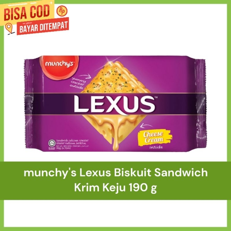 

munchy's Lexus Biskuit Sandwich Krim Keju 190 g