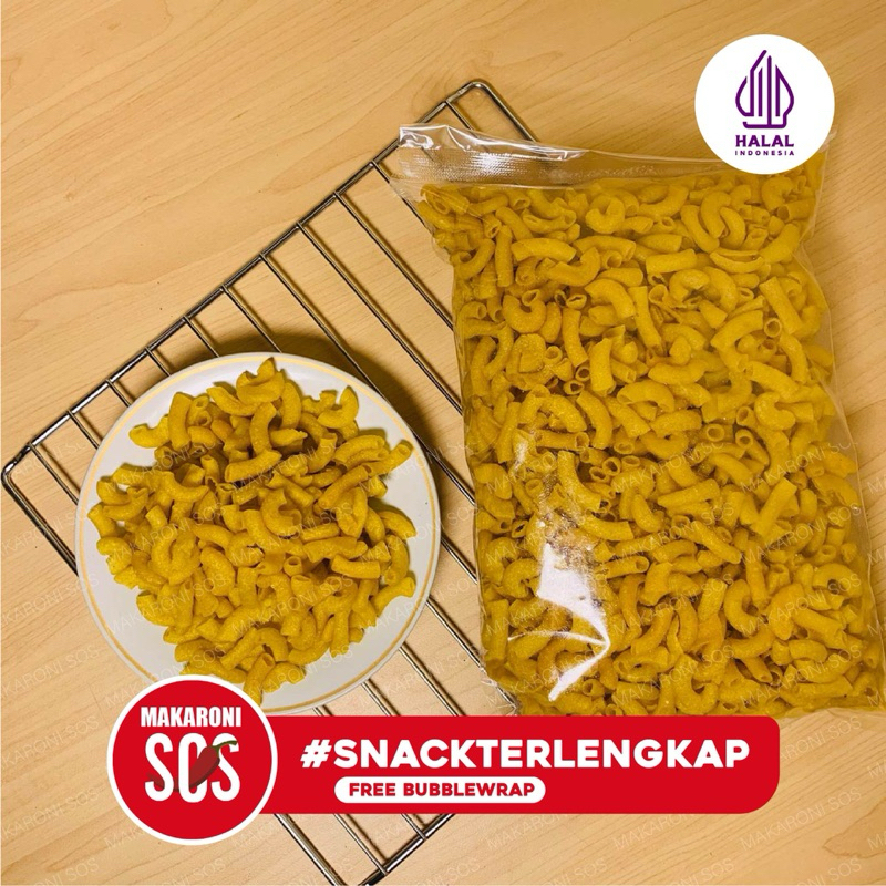

makaroni pipa 1kg rasa original asin sepat makaroni 1000gram by makaronisos snack food