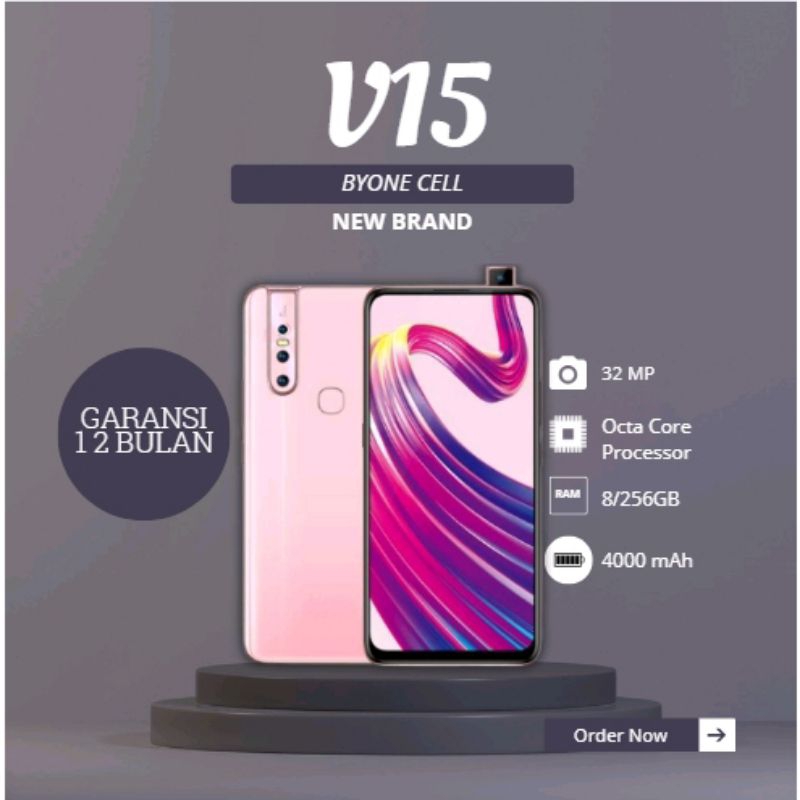HP VIVO V15 RAM 8GB ROM 256GB MURAH Handphone Android SmartPhone POP UP CAMERA 32MP/AI Triple Camera