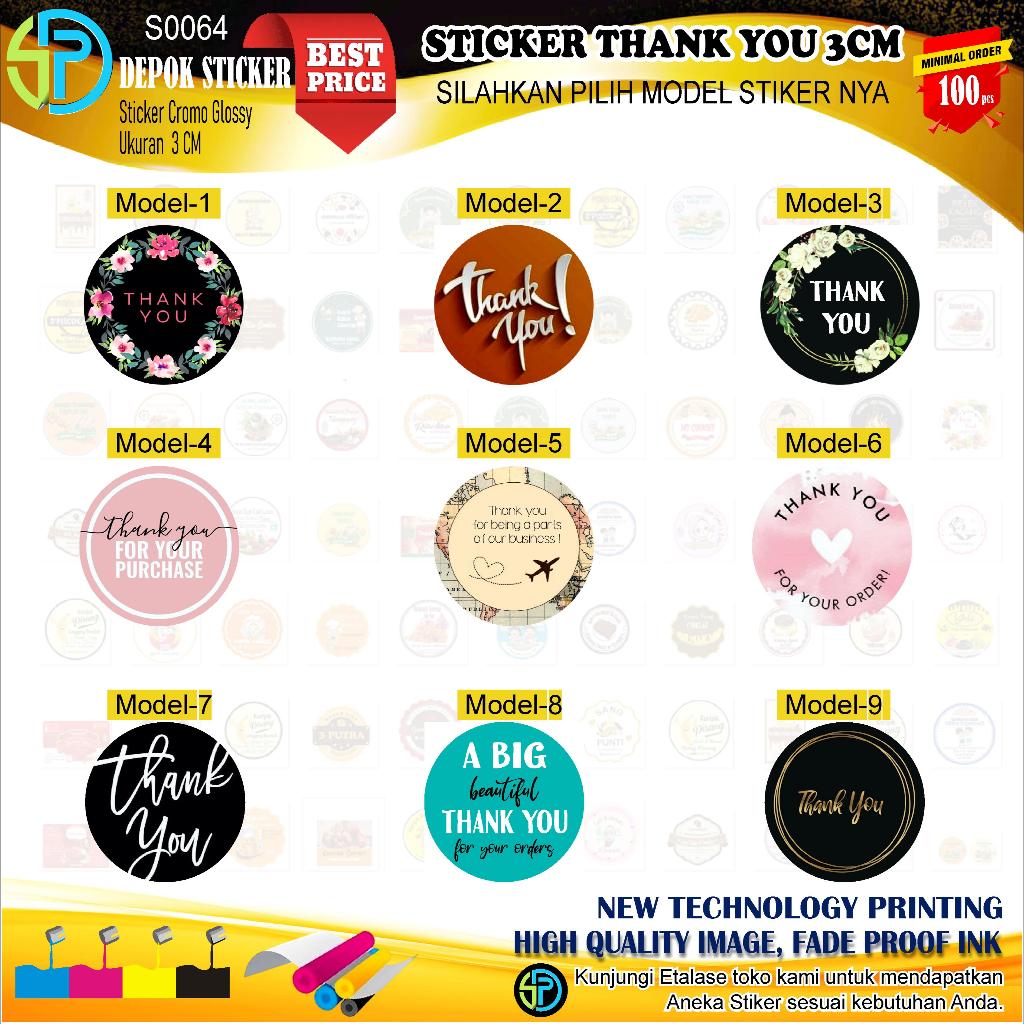 

Stiker Label thank you