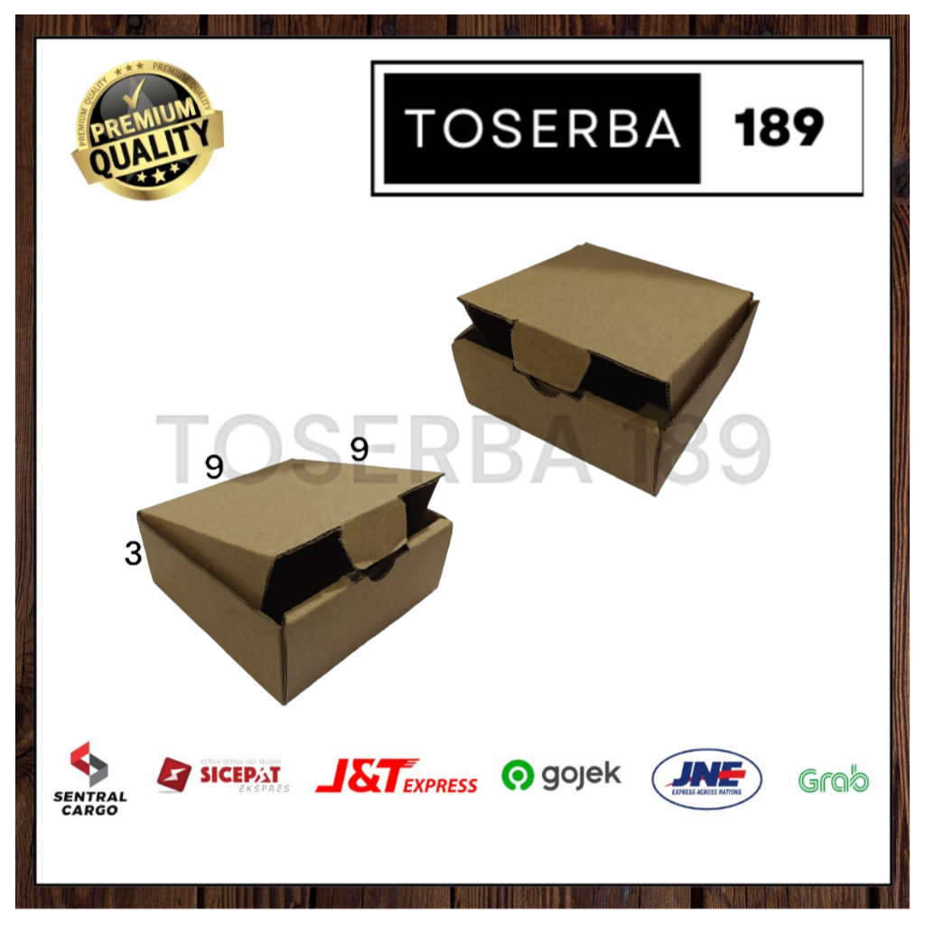 

kardus packing diecut/box pizza uk 9x9x3 cm