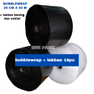 

BubbleWrap + Lakban Coklat Bening 18 pc/Bubblewrap mix/Lakban Mix termurah