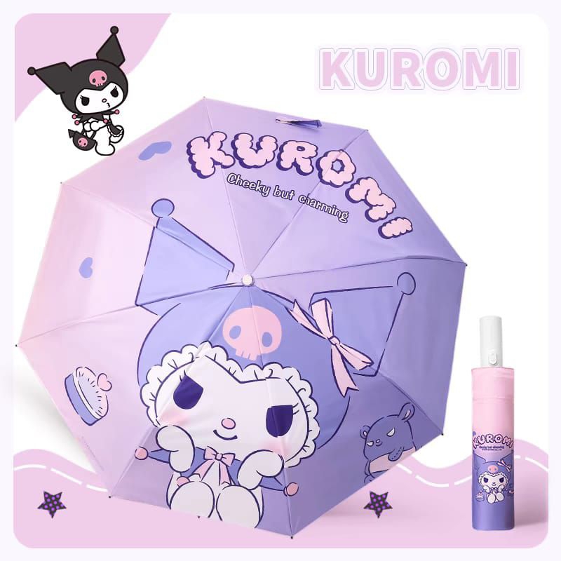 Payung Lipat Otomatis Snoopy | Snoopy Automatic Folding Umbrella | Payung Kuromi | Payung Melody