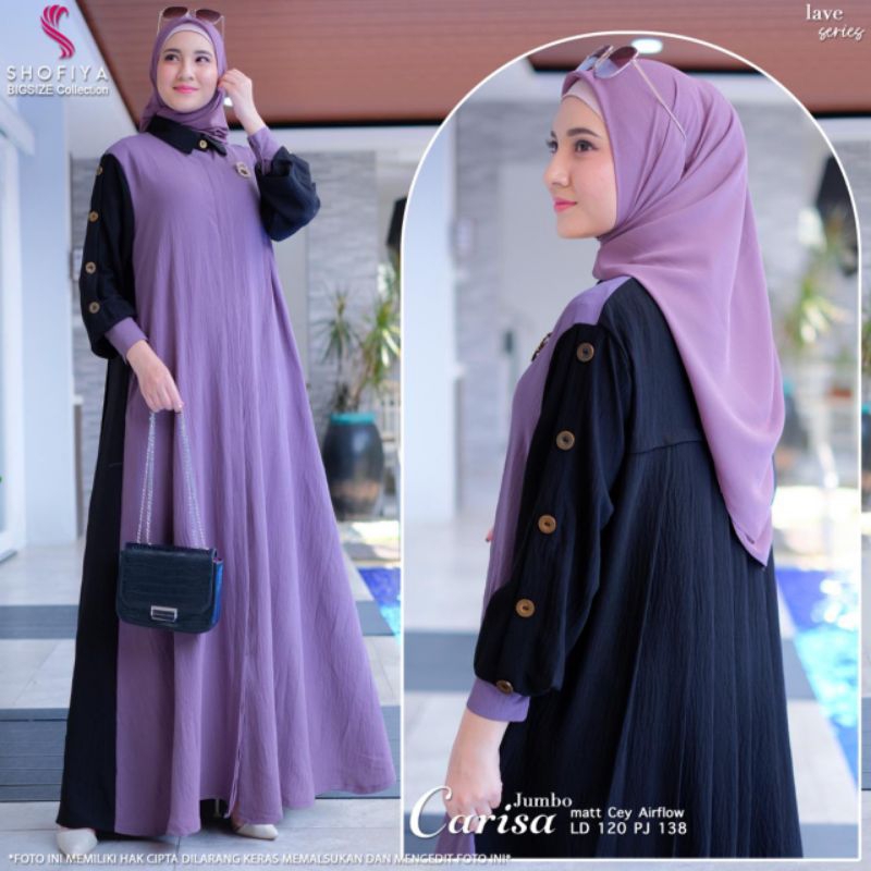 *CARISA DRESS JUMBO (LD 120)* By Shofiya