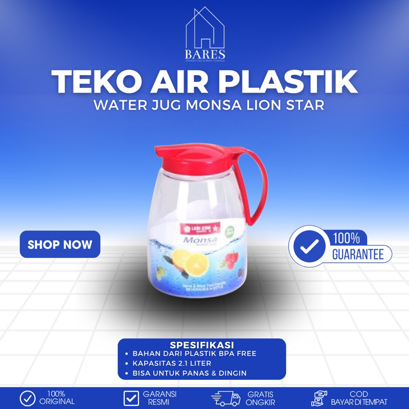 Lion Star Teko Plastik Water Jug 2.1 L Monsa K-29