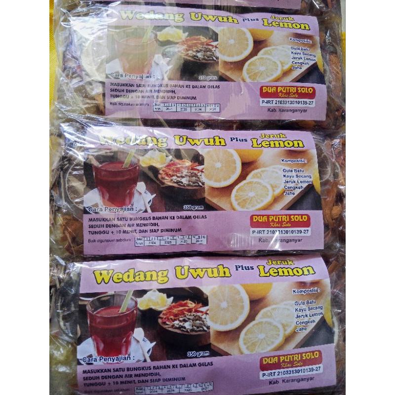 

Wedang Uwuh Jeruk Lemon khas Solo-Jogja