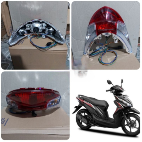 Lampu Stop Belakang Vario 110 Fi Assy Mika Kaca Lampu Rem Belakang Vario 110 fi