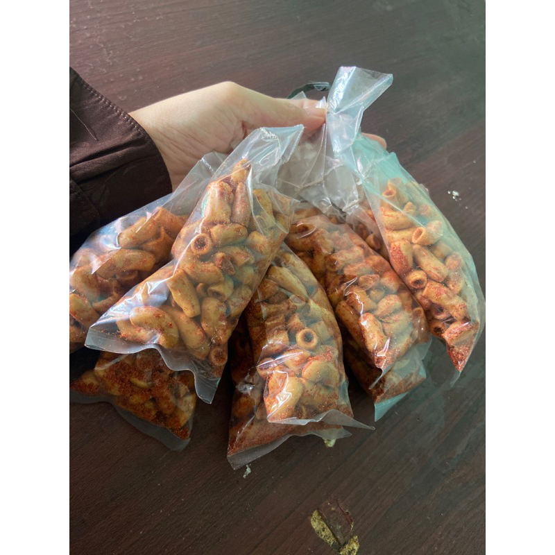 

makaroni bantet pedas bungkusan kecil kecil bisa untuk jual lagi