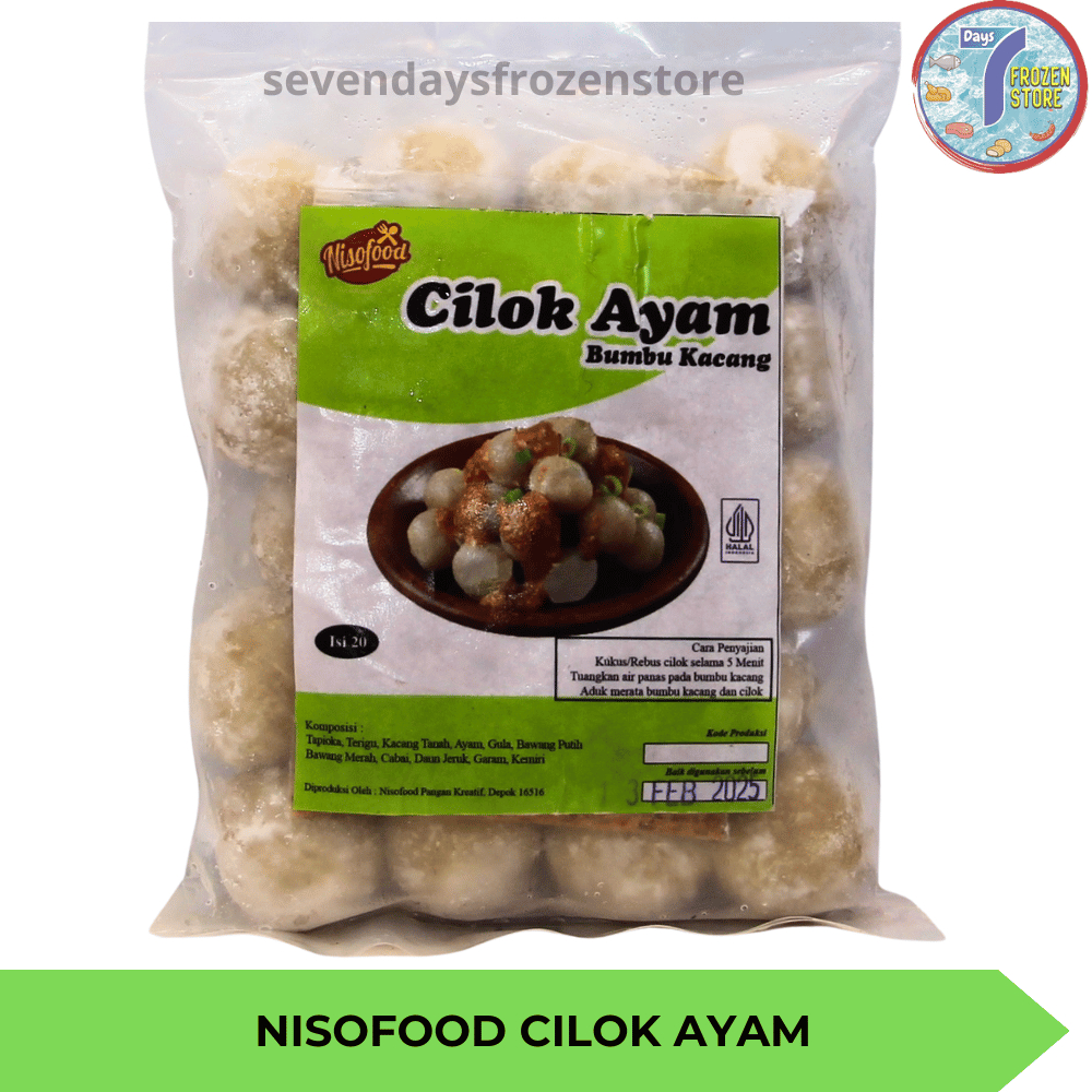 

Nisofood Cilok Ayam Bumbu Kacang Frozen