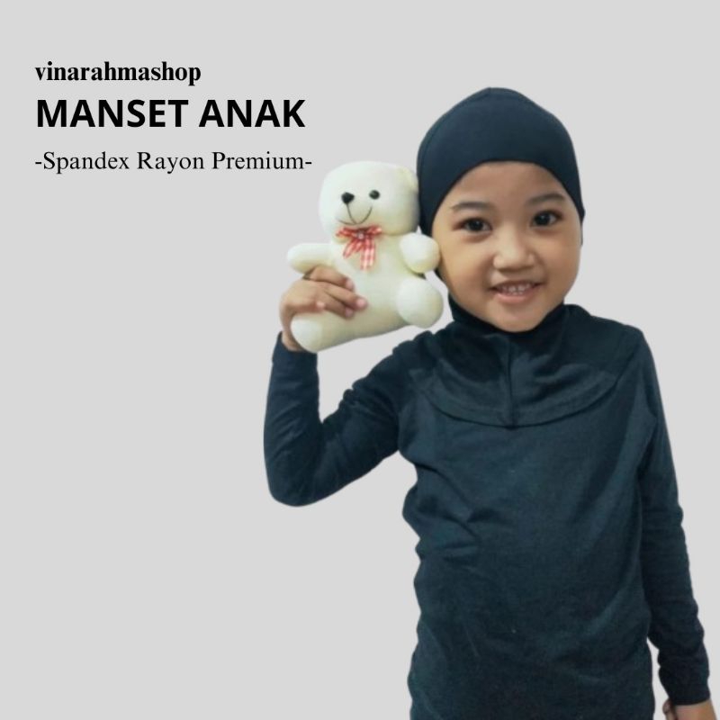 Manset Anak Perempuan Lengan Panjang Usia 1-9 Tahun | Manset Anak | Manset Anak Adem | Manset Anak T