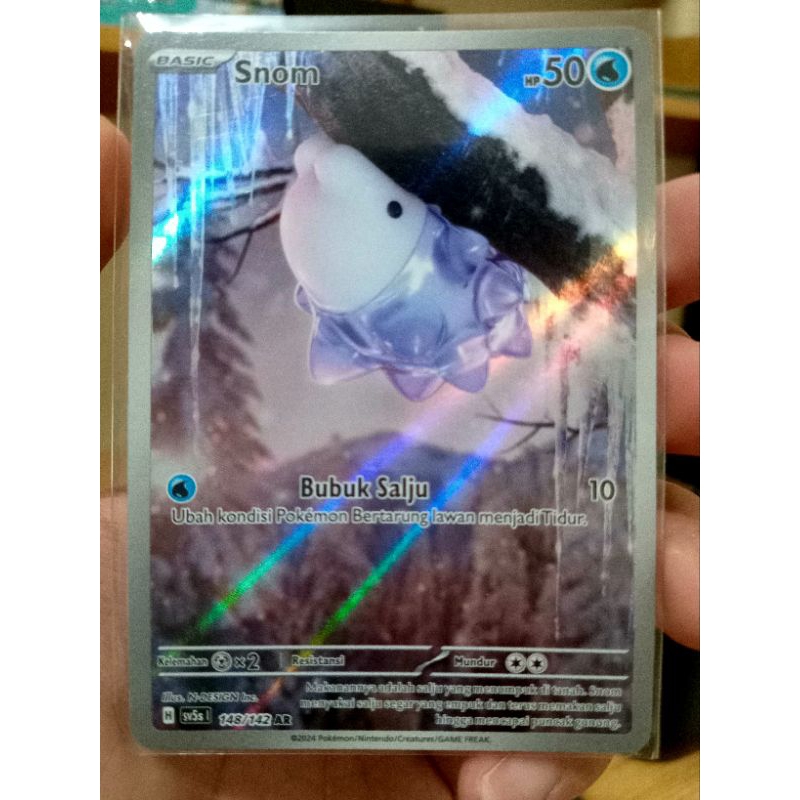 KARTU POKEMON SNOM AR INDONESIA HOLO