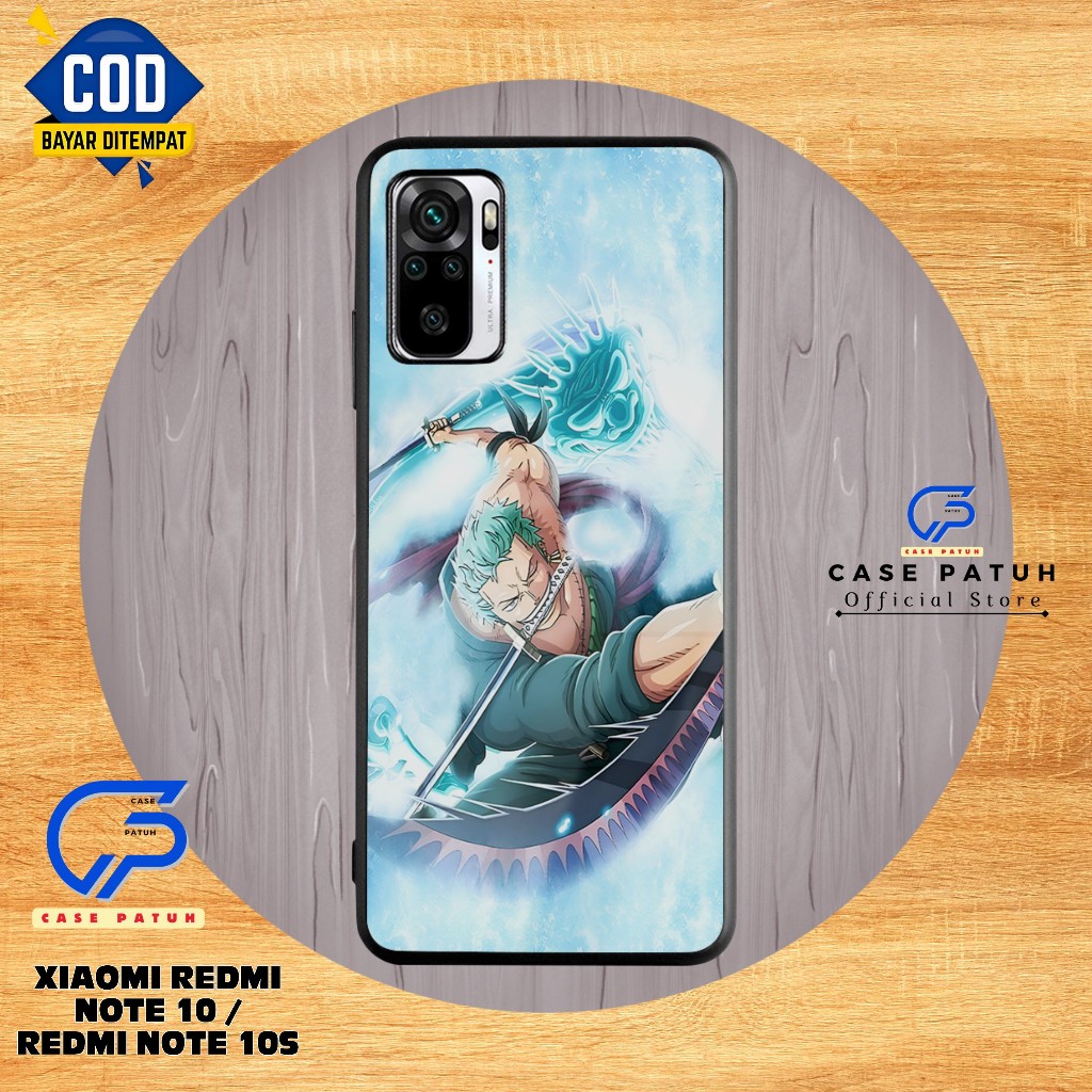 Casing HP Xiaomi Redmi Note 10/Redmi Note 10s Motif Anime R.Zoro Terbaru Case Patuh ( CP23 ) - Silik