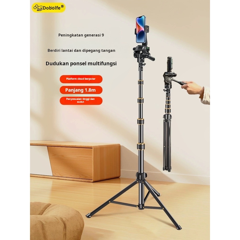Best Deals Tripod 2,1 Meter Besi Tripod Tongkat Selfie Ringlight Hp Kamera Lengkap Holder Hp,
