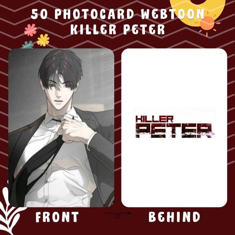 [50 PCS] PHOTOCARD WEBTOON KILLER PETER CETAK 2 SISI TERMURAH
