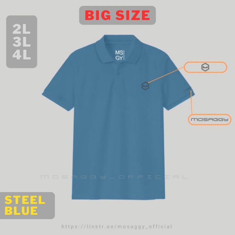 BIG SIZE BAJU KERAH PRIA POLO SUPER JUMBO TSHIRT