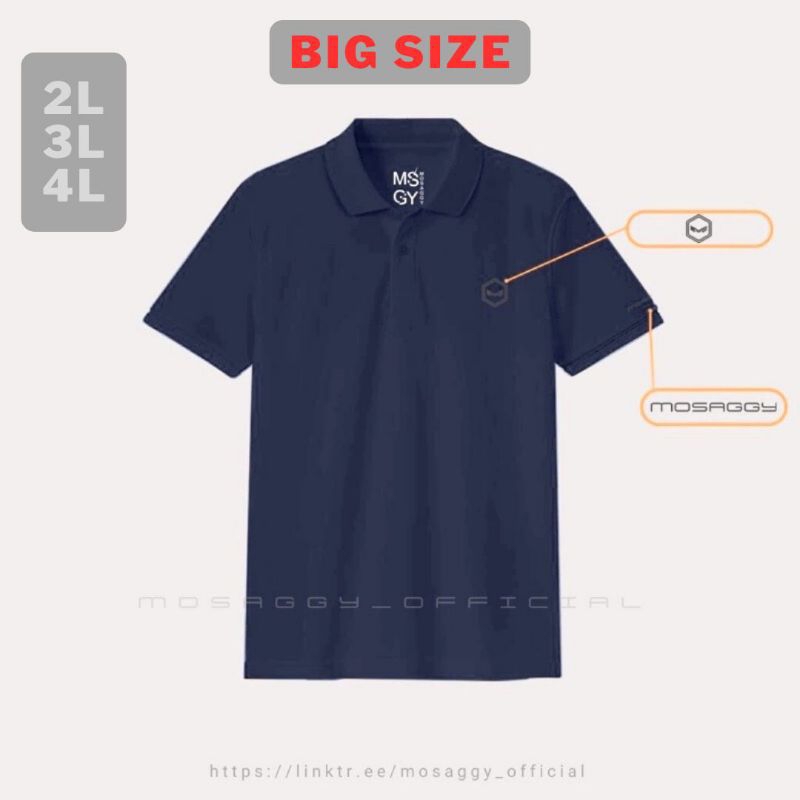 BIG SIZE KAOS POLO PRIA SUPER JUMBO | KAOS KERAH SUPER JUMBO | KAOS KERAH